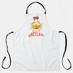 A crab in Maryland Apron