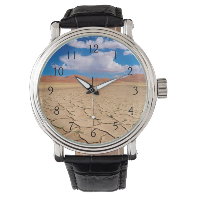 A cracked desert plain watch (Front)