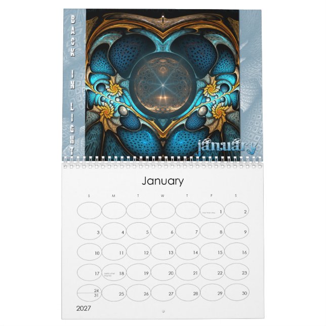 A Crackled X-perience Calendar (Jan 2027)