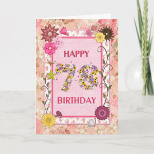 A craf look 78th birthday card