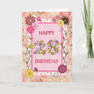 A craft look 28th birthday card