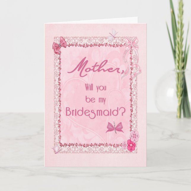 A craft look Bridesmaid invitation (Front)