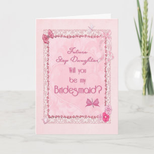 A craft look Bridesmaid invitation