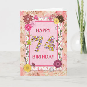 A craftlook 74th birthday card