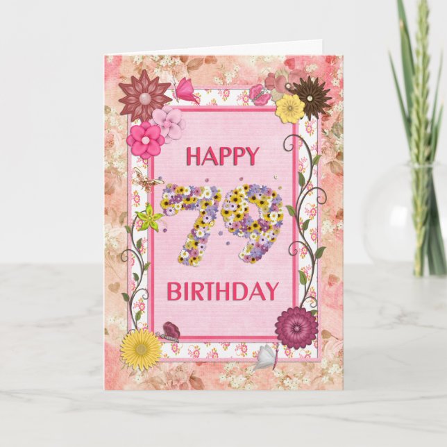 A craftlook 79th birthday card (Front)