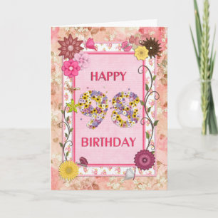 A craftlook 98th birthday card