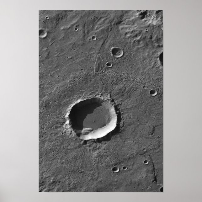 A crater on Mars Poster (Front)