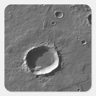 A crater on Mars Square Sticker