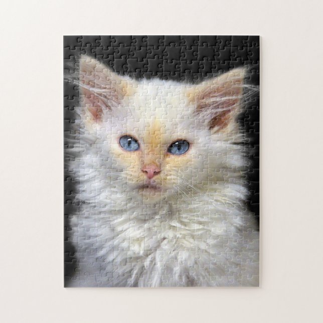 A Cream Siamese Kitten With Red Points Jigsaw Puzzle (Vertical)