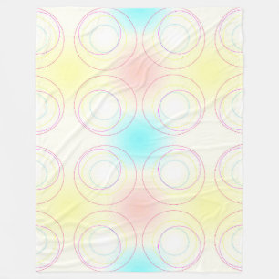 A Crop of Circles Fleece Blanket