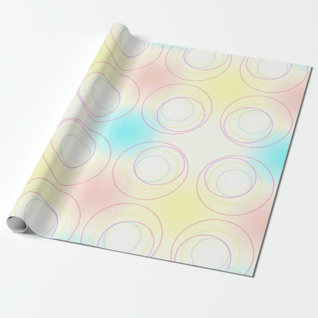 A Crop of Circles Wrapping Paper (Unrolled)