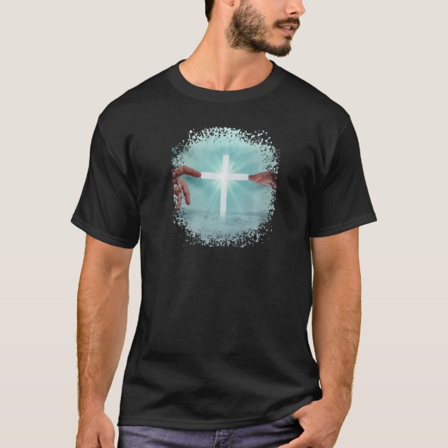 A Cross In The Clouds Premium T-Shirt (Front)