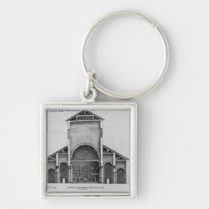 A Cross-Section of the old Vatican church Key Ring
