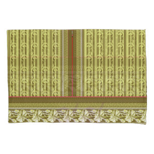 a cross stitch pattern of a vase with flowers pillowcase