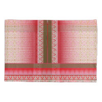 a cross stitch pattern with a red background