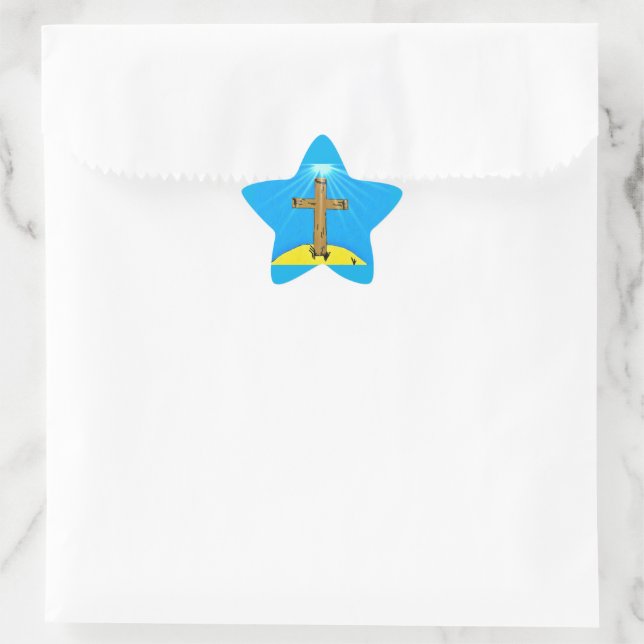 A Cross To Bear Star Sticker (Bag)