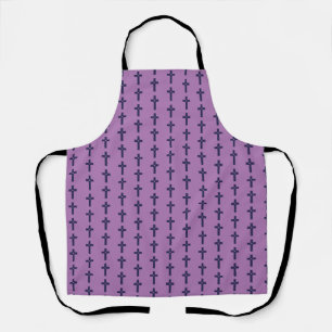 A cross with heart apron