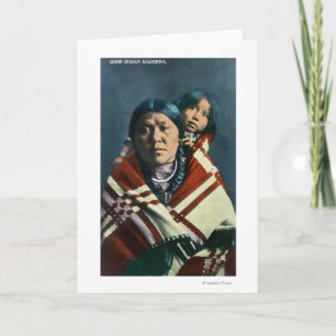 A Crow Indian Madonna and Child Card