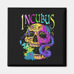 A Crow Left Skull Morning And Flower Incubus View Magnet