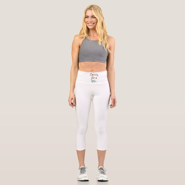 A Crown for a King Capri Leggings (Front)