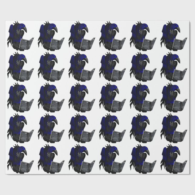 A Crow's Story Gothic Folk Art Wrapping Paper (Flat)