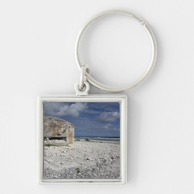A crumbling bunker key ring (Front)