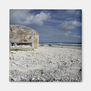 A crumbling bunker magnet