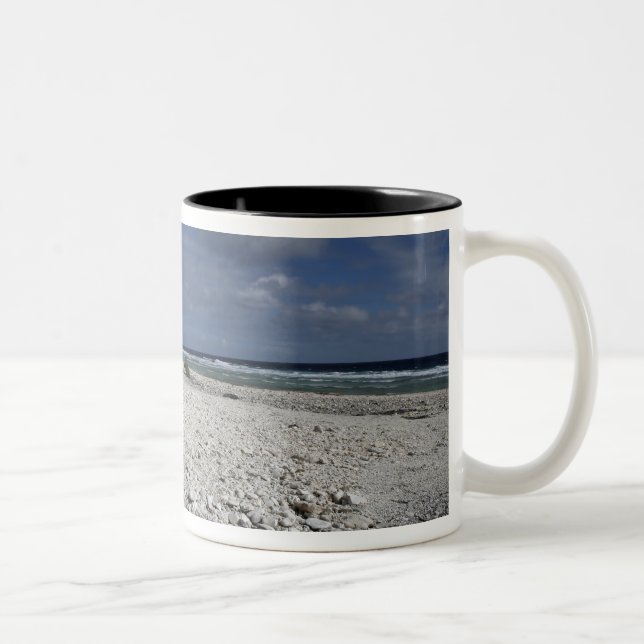 A crumbling bunker Two-Tone coffee mug (Right)
