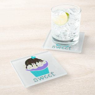 A Cup Full of Sweetness Glass Coaster