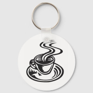 A Cup Of Coffee Is The Key Key Ring