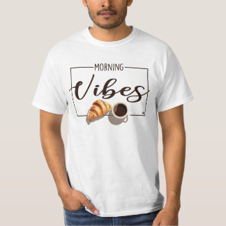 A cup of coffee with croissant T-Shirt