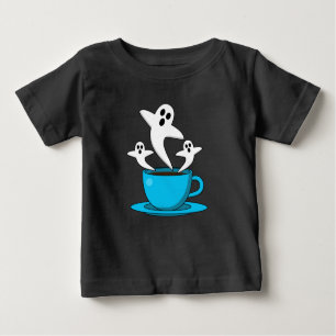 A Cup of Ghost Smoking Coffee Baby T-Shirt