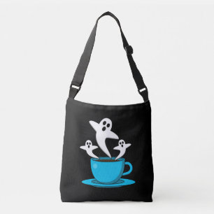 A Cup of Ghost Smoking Coffee Crossbody Bag