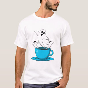 A Cup of Ghost Smoking Coffee T-Shirt