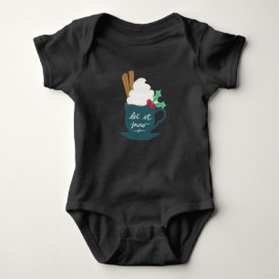 A Cup of Let It Snow Baby Bodysuit