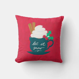 A Cup of Let It Snow Cushion