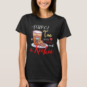 A Cup Of Tae With Suga And A Kookie Humour Tea Par T-Shirt