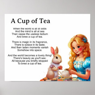 A cup of tea- poster