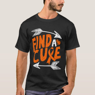 A Cure Heart Leukaemia Cancer Awareness Ribbon Gif T-Shirt