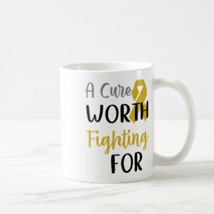 A Cure Worth Fighting For Childhood Cancer Awarene Coffee Mug