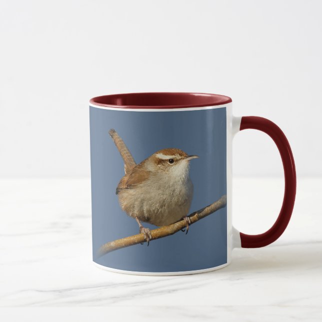 A Curious Bewick's Wren in the Tree Mug (Right)