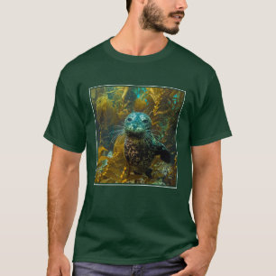 A Curious Harbour Seal Kelp Forest Santa Barbara T-Shirt