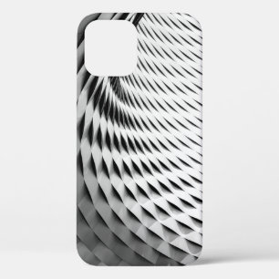 A CURVED FACADE COVERED IN WHITE LATTICEWORK iPhone 12 CASE
