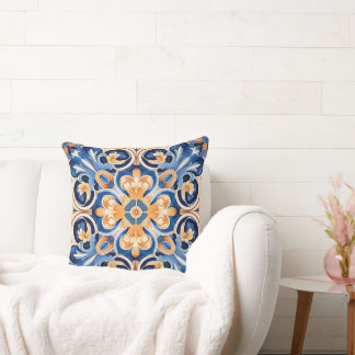 a cushion with a geometric pattern