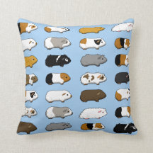 A cushion with guinea pigs