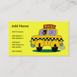 A Customisable Taxi Business/Profile Card