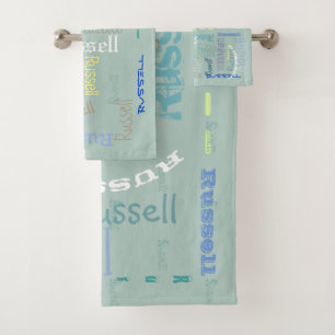A customised name towel set-perfect for camp: