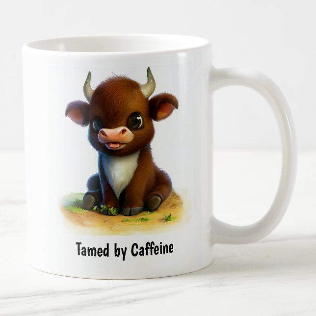 A Cute 3D Painted Ox Coffee Mug (Creator Uploaded)