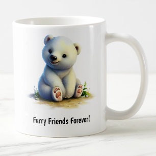 A Cute 3D Painted Polar Bear Coffee Mug