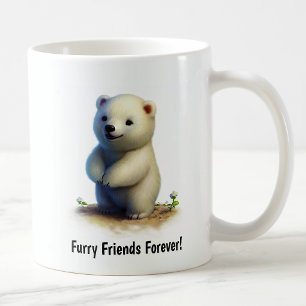 A Cute 3D Painted Polar Bear Coffee Mug